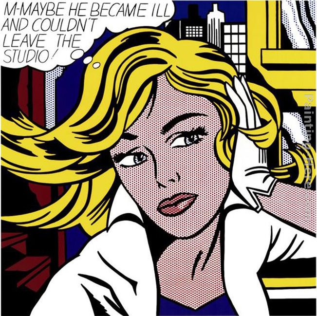 M-Maybe painting - Roy Lichtenstein M-Maybe art painting